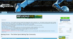 Desktop Screenshot of betting-forum.com