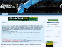 Tablet Screenshot of betting-forum.com